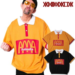 ANIMALIA �A�j�}���A �����Y KNIT POLO SHIRTS - AMA �j�b�g�|���V���c ���� �|���V���c ���S �T�}�[�j�b�g �X�g���[�g �J�W���A�� ���K�i AN26SU-KN01 �\��