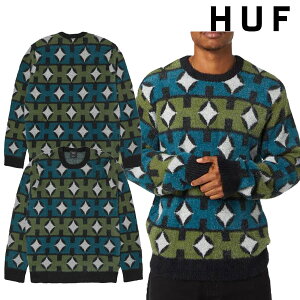 �n�t HUF SPACE AGE CREWNECK SWEATER �X�y�[�X �G�C�W �N���[�l�b�N �Z�[�^�[ �j�b�g ��l �����Y ���f�B�[�X �X�g���[�g �X�P�[�g �u�����h �V�i ���K�i