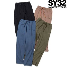 SY32 by SWEET YEARS エスワイサーティトゥ EMBROIDERY LOGO WIDE SILHOUETTE RELAXING PANTS パンツ スウェット ロゴ セットアップ ユニセックス 正規 新品