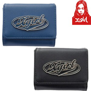 �G�b�N�X�K�[�� X-girl COLOR OVAL LOGO BUCKLE MINI WALLET �J���[�I�[�o�����S �~�j�E�H���b�g ���z �O�܂� ���f�B�[�X �X�g���[�g �u�����h �V�i ���K�i