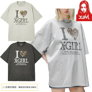 �G�b�N�X�K�[�� X-girl ���f�B�[�X FADED I LOVE X-GIRL S/S BIG TEE DRESS T�V���c�����s�[�X ���� �r�b�O�V���G�b�g �n�[�g ���I�p�[�h �v�����g 105262041009
