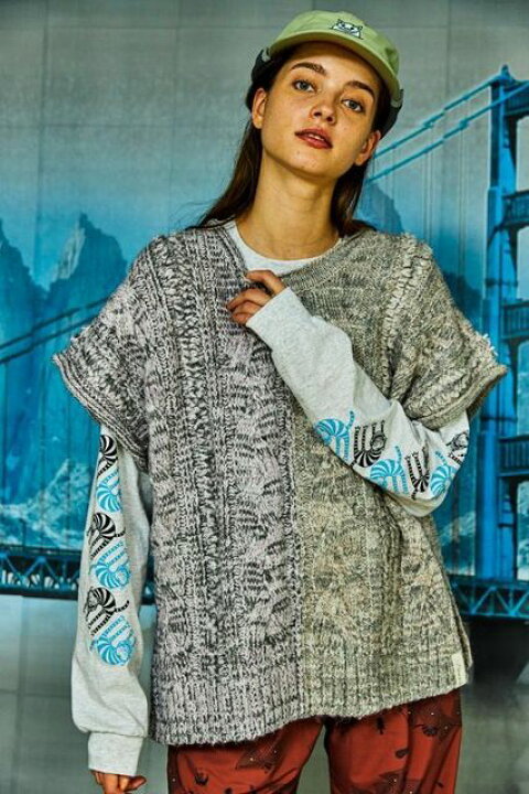楽天市場】AlexanderLeeChang アレキサンダーリーチャン BIG KNIT VEST 