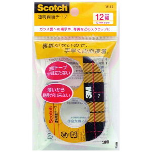 3M XRb` Scotch ʃe[v  fBXyT[t 12mm×6m W-12  KX f 1012yNbN|Xgz