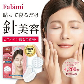 Falami 目元パック ニードルパッチ 6回分/12枚 目元 パック 目元パッチ ヒアルロン酸 パッチ 目元ケア 目の下たるみ取り シートマスク マイクロニードル 目の下パッチ 目のたるみ 目の下 パック クリスマス プレゼント ラッピング対応
