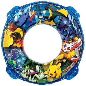 イガラシ ポケモン70cmウキワ ブルー（ロープ付き） 膨らんだ状態のウキワの内周は約95～100cm AHD-70D