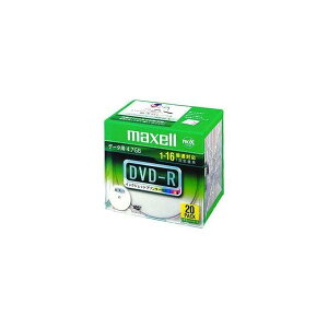 maxell f[^p DVD-R 4.7GB 16{Ή CNWFbgv^ΉzCg(Ch) 20 5mmP[X DR47WPD.S1P20S A