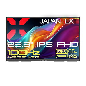 JAPANNEXT 23.8�C���` IPS�p�l������ �t��HD(1920x1080)�𑜓x ��^���o�C�����j�^�[ JN-MD-IPS238F-C6 USB-C(�ő�65W���d) HDMI sRGB:100% DCI-P3:91% HDR �d���A�_�v�^