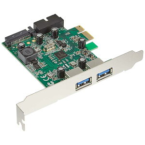 lu USB3.2 Gen1 (USB3.0) C^[tF[X J[h (PCI-Express x1 ڑ) O2|[g LowProfile Ή USB3.0RA-P2H2-PCIE
