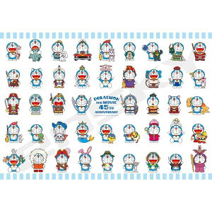 GXJC(ENSKY) fh45th DORAEMON THE MOVIE 1980-2025 51×73.5cm WO\[pY 1000s[X JIGSAW PUZZLE 1000T-533