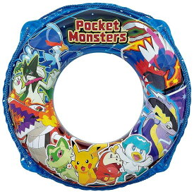 イガラシ ポケモン60cmウキワ ブルー(ロープ付き) 膨らんだ状態のウキワの内周は約85~90cm