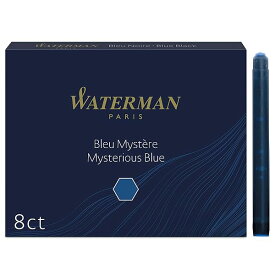 WATERMAN ウォーターマン 詰め替えインク ミステリアスブルー (ブルーブラック) S0110910 1.4ml 正規輸入品