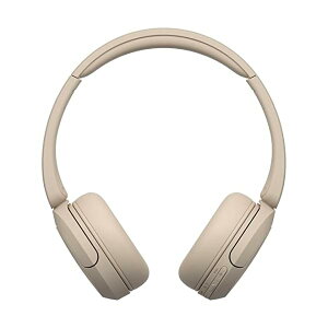 ソニー(SONY) ワイヤレスヘッドホン WH-CH520:Bluetooth対応/軽量設計 約147g/専用アプリ対応により好みの音質にカスタマイズできる「イコライザー」設定対応/ベージュ WH-CH520 C 小
