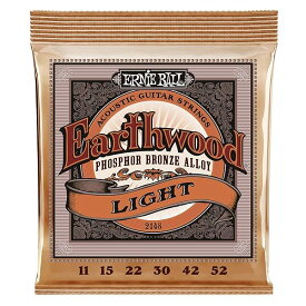 【正規品】 ERNIE BALL 2148 アコースティックギター弦 (11-52) EARTHWOOD PHOSPHOR BRONZE LIGHT