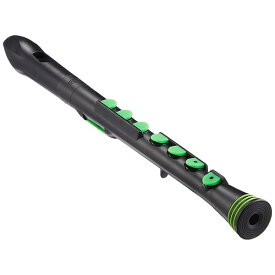 NUVO ヌーボ ソプラノリコーダー ジャーマン式 Recorder+ シリコンキー仕様 Black/Green N320RDBGR [専用ケース、運指表付き] 【国内正規品】