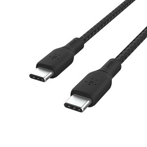 Belkin USB-C to USB-C ґgP[u 100WΉ }[d PDΉ ϋv MacBook/iPad mini/iPad Pro/iPad Air/Galaxy/AndroidX}[gtHΉ 2[g ubN BOO