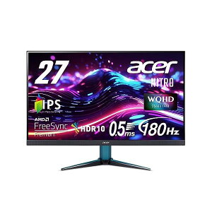 {GCT[ Acer Nitro Q[~Oj^[ 27C` IPS  WQHD 180Hz 0.5ms HDMI 2.0 DisplayPort VESA}EgΉ Xs[J[ wbhz[q AMD FreeSync Premi