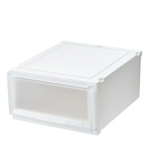 天馬 収納ボックス フィッツケースアドバンス 幅45×奥行55×高さ25cm クローゼット 収納ケース たわみにくい 衣装ケース 日本製 再生材配合 サステナブル 【色 ホワイトクリア】 【55-45M】