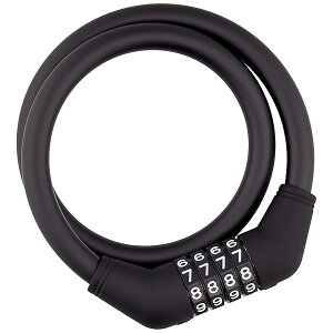 ゴリン(GORIN) ワイヤー錠 G228W 4桁マイセット φ12×600mm ブラック(K)