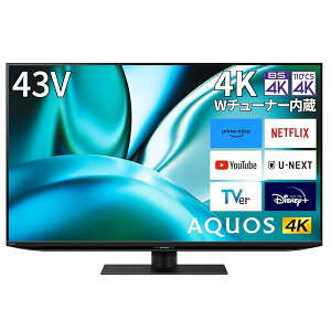 V[v 43V^ 4K t er AQUOS 4T-C43FN2 N-Blackpl VAI Google TV (2023Nf)