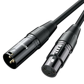 NIMASO マイクケーブル XLR ケーブル キャノンケーブル (1.5M) マイク 延長 オス-メス XLRバランス接続 マイク録音用 コンデンサマイク、AVアンプ、スピーカー等の録音デバイスに対応 NCA21H332