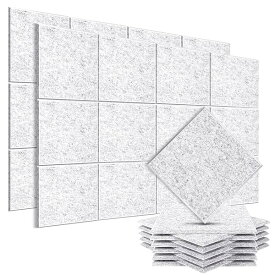 YOPIN 吸音材 200kg/m³ 高密度 吸音ボード 吸音対策 室内装飾 楽器 消音 騒音 防音 30cm×30cm 手軽にDIY 難燃 防湿 保温 吸音パネル 虫ピン押しピン付き 36枚