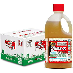 ハート(Heart) グリホエースPRO 1L 12本セット 除草剤 液剤 原液 ジェネリック 頑固な雑草 根まで枯らす 笹 つる スギナ 宅地 駐車場