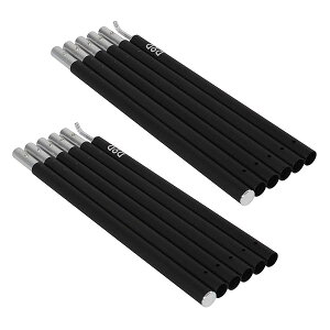 DOD(ディーオーディー) コンパクトタープポール ブラック 収納40cm 太さ19mm【ツーリング仕様】MAX約200cm XP1-630-BK
