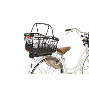 OGK技研 着脱 籐風 スライド 後用 バスケット 黒 オージーケー技研 RB−037B6 こげ茶