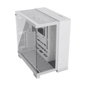 CORSAIR 6500X Mid-Tower Dual Chamber �~�h���^���[�^PC�P�[�X �z���C�g CC-9011258-WW
