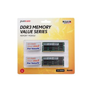 CFD̔ m[gPCp DDR3-1600 (PC3-12800) 8GB×2 (16GB)   1.35VΉ Panram W3N1600PS-L8G