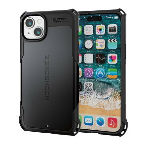 GR iPhone15 Plus P[X ZEROSHOCK ϏՌ Ռz lp_p[ njJ\ _uC[\ ՌztBt Xgbvz[t ubN PM-A23BZEROBK