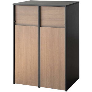 {쏊 _Xg{bNX wIX vbV LX^[t ؖڒ 45Lx2Ή 60.5x43x90cm DB-F2100 BRBK uEubN