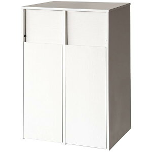 {쏊 _Xg{bNX wIX vbV LX^[t ؖڒ 45Lx2Ή 60.5x43x90cm DB-F2100 WH zCg