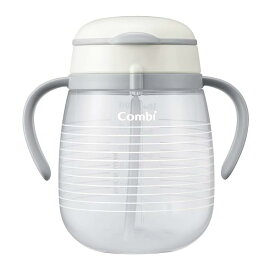 コンビ ラクマグ 漏れないストロー ボーダー ホワイト 3) ボーダー 1個 (x 1)