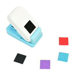 Cady ハンドメイド スクラップブッキング 1インチ 25mm サイズ スクエアパンチ クラフトレバーパンチ エンボスパンチ ミニファンシーパンチ (1インチ正方形)