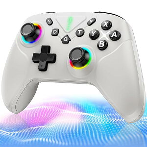 Switch 2 �R���g���[���[ �_�u���z�[���@�\ Switch1/2��?���y2025�v�V���f���z�X�C�b�` �v���R�� TURBO�����A�ˋ@�\ 6���W���C���Z���T�[���� 4�K�iHD�U�� �w�ʃ{�^���t�� 9�FRGB���C�g �[���x�� ����