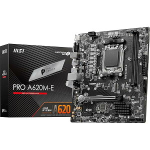 MSI �}�U�[�{�[�hPRO A620M-E Ryzen 7000 �V���[�Y(AM5)�Ή�A620�`�b�v�Z�b�g 4K60Hz DDR5 OC�Ή�Micro-ATX MB6161