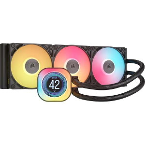 CORSAIR iCUE LINK TITAN 360���W�G�[�^�[ RX ARGB�P�[�X�t�@���t�� LCD�X�N���[���t ���⎮CPU�N�[���[ �u���b�N CW-9061023-WW