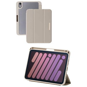 �G���R�� iPad mini7(A17 Pro 2024�N) mini6 ��6���� �P�[�X �\�t�g���U�[ ��me �w�ʃN���A �O���[�W�� TB-A24SWVJM3GB