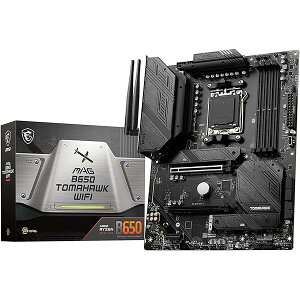 MSI �}�U�[�{�[�h MAG B650 TOMAHAWK WIFI AMD Ryzen 7000 �V���[�Y(AM5)�Ή�B650�`�b�v�Z�b�g���� ATX MB5907