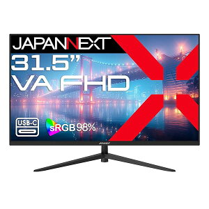 JAPANNEXT 31.5�C���` VA�p�l������ �t��HD(1920x1080)�𑜓x �t�����j�^�[ JN-V315F2-C6 HDMI DisplayPort USB-C(�ő�65W���d) sRGB:98% �y2�N�z