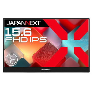 JAPANNEXT 15.6�C���` IPS�p�l������ 10�_�}���`�^�b�`�Ή� �t��HD(1920x1080)�𑜓x ���o�C�����j�^�[ JN-MD-IPS156F-T miniHDMI USB-C �������L�b�N�X�^���h���� �y2�N�z