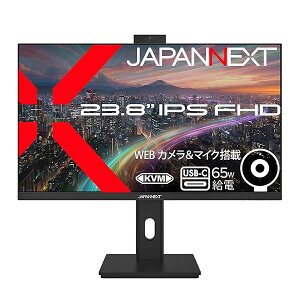 JAPANNEXT 23.8�C���` IPS�p�l������ �t��HD(1920x1080)�𑜓x �t�����j�^�[ JN-IPS238F-HSPC6-CMS HDMI DisplayPort USB-C(�ő�65W���d) sRGB:100% Web�J����/�}�C