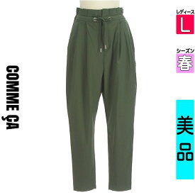 【超得★15%OFFクーポン】【中古】 ＼売り尽くし!／【大幅値下】 コムサ COMME CA パンツ L カーキ レディース 春 /ジョッパーズ風タックパンツ 【ブランド古着のファレット】