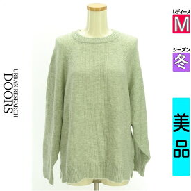 【超得★4/2(火)まで!P10倍】【中古】【セール】 アーバンリサーチドアーズ URBAN RESEARCH DOORS ニット 長袖 M グリーン レディース 冬 /アルパカ混ラグランふんわりニット【ブランド古着のファレット】