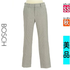 【超得★20%OFFクーポン】【中古】【セール】 ボッシュ BOSCH パンツ SS ブラック レディース 秋 /千鳥格子柄テーパードパンツ