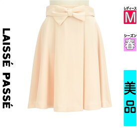 【超得★15%OFFクーポン】【中古】【セール】 レッセパッセ LAISSE PASSE スカート M ピンク レディース 春 /リボンベルト膝丈フレアスカート 【ブランド古着のファレット】