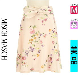 【中古】【新着】 ミッシュマッシュ MISCH MASCH スカート M ピンク レディース 春 /花柄膝丈スカート