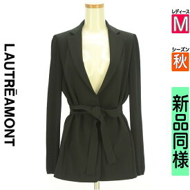 ＼期間限定!10%OFFクーポンで18810円／ ロートレアモン LAUTREAMONT ジャケット レディース 秋 ブラック M 袖ニット切替テーラードジャケット 【中古】【古着】【新着】お買い物マラソン全品P5倍