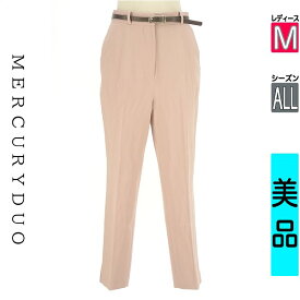 【注目★全品ポイント11倍】 マーキュリーデュオ MERCURYDUO パンツ レディース オールシーズン ピンク M ベルト付きテーパードパンツ 【中古】【古着】【セール】